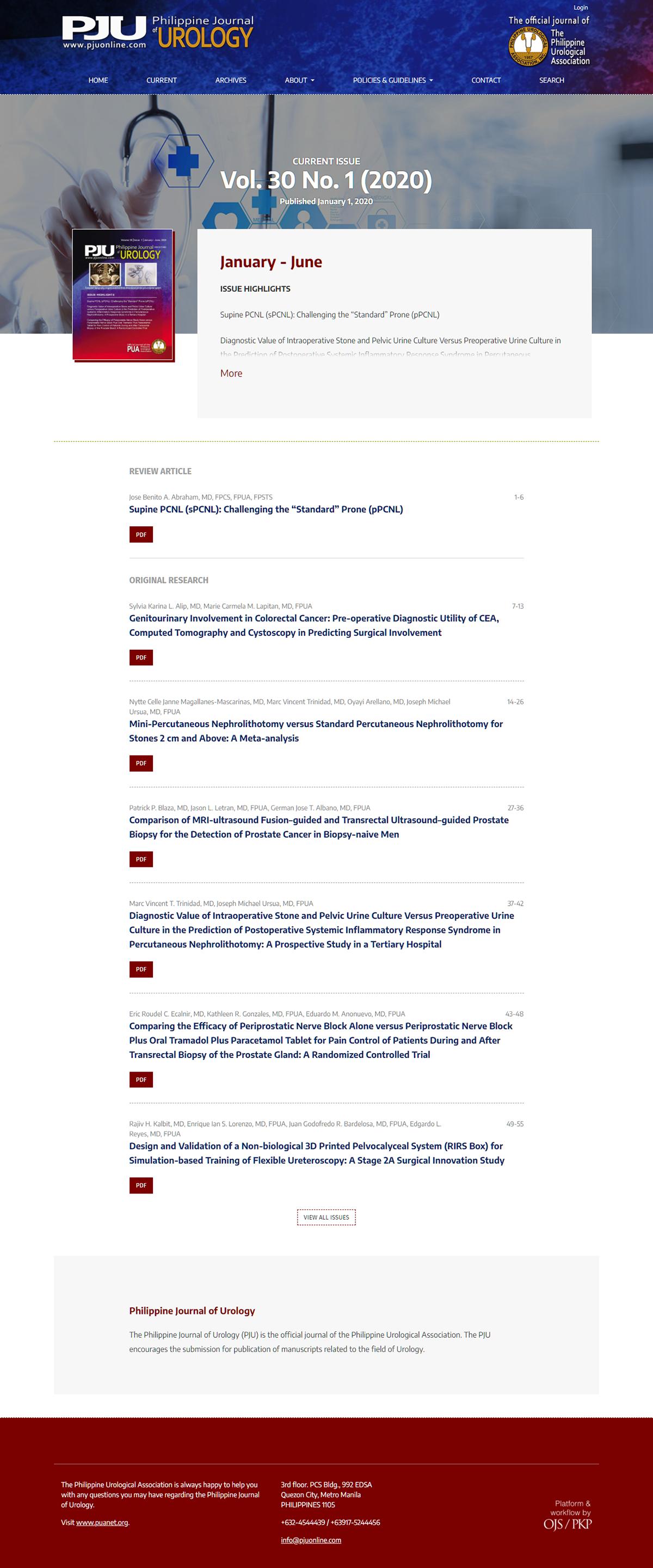 Philippine Journal of Urology — philippine journal of urology 02