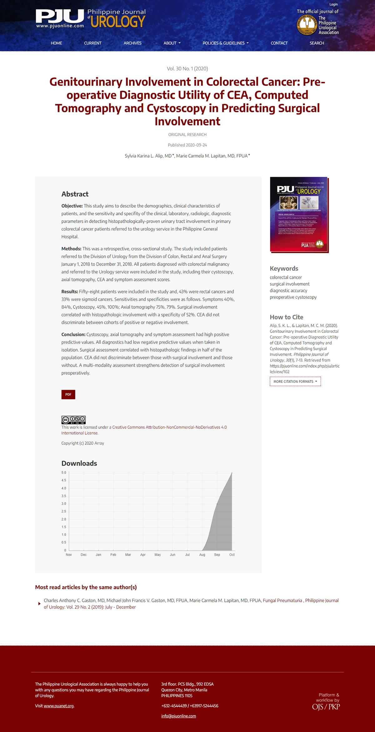 Philippine Journal of Urology — philippine journal of urology 04