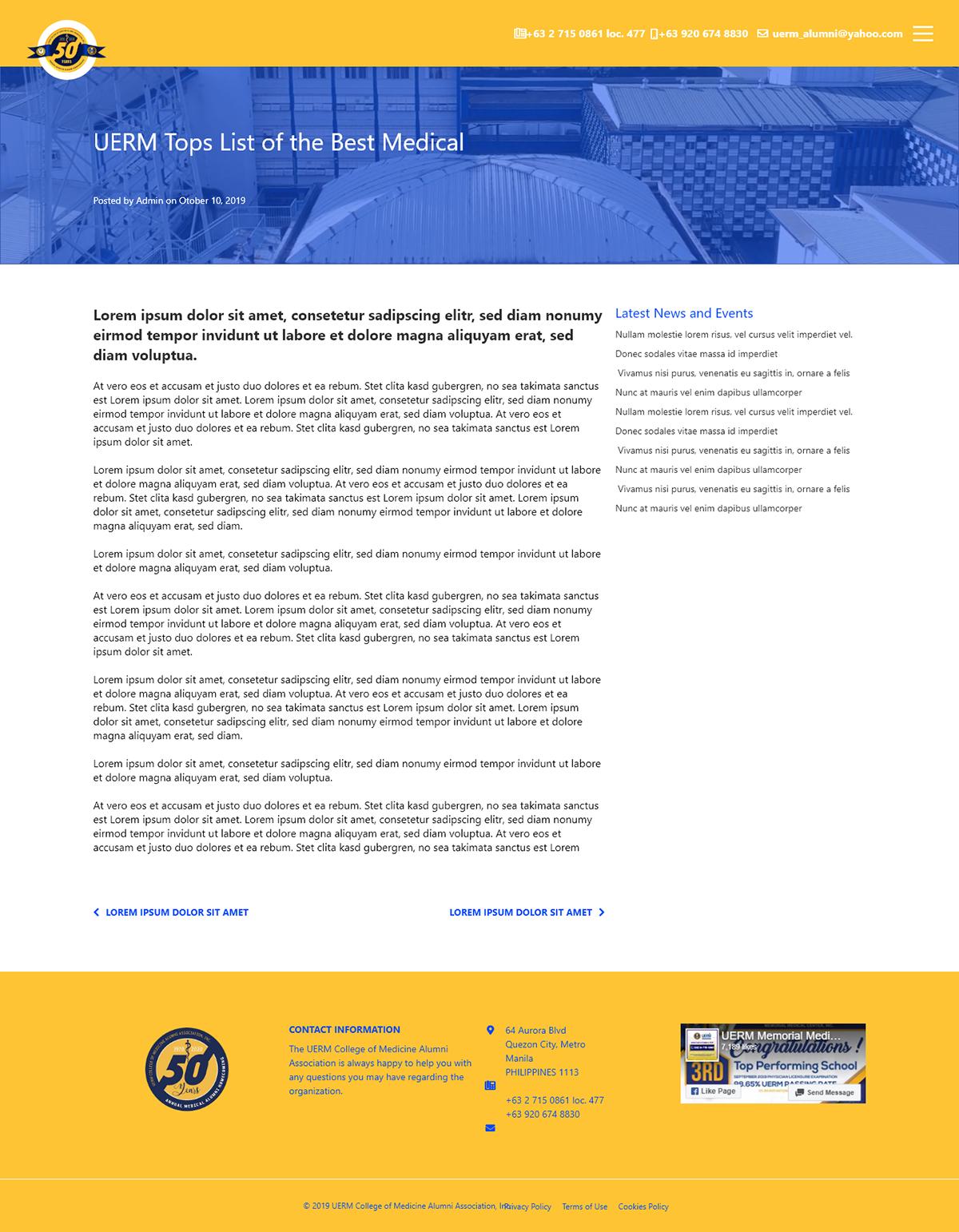 UERMCMAA Alumni Website — uermcmaa alumni website 04